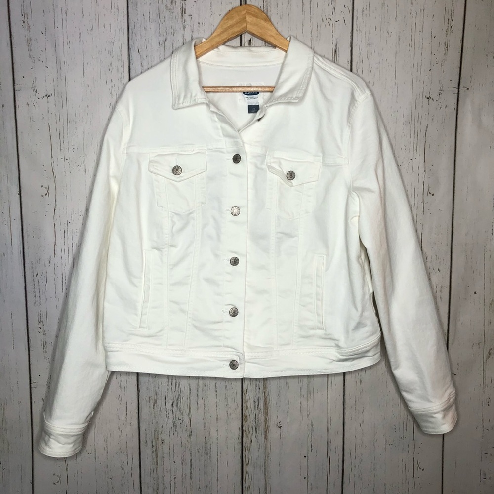Old Navy White Jean Jacket